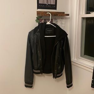 Obey Propaganda Leather Zip-Up